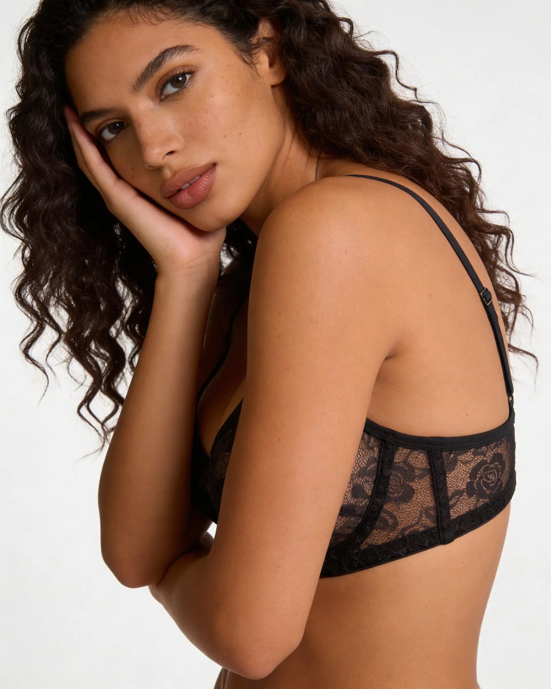 Soft Floral Lace Bra