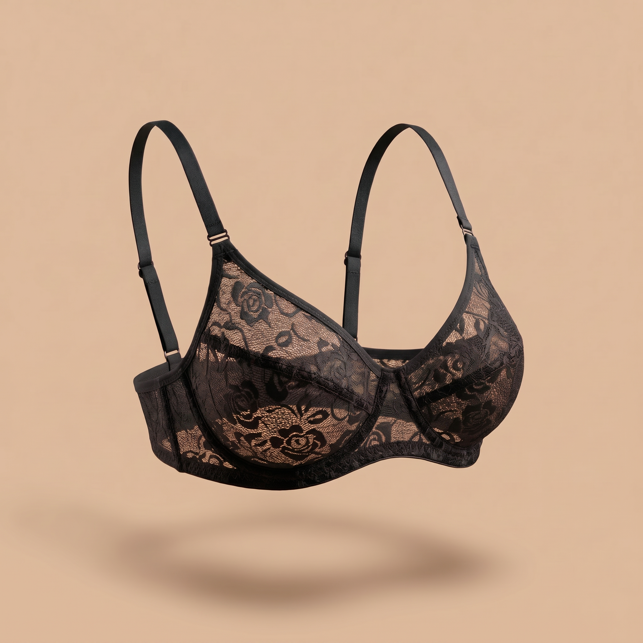 Soft Floral Lace Bra