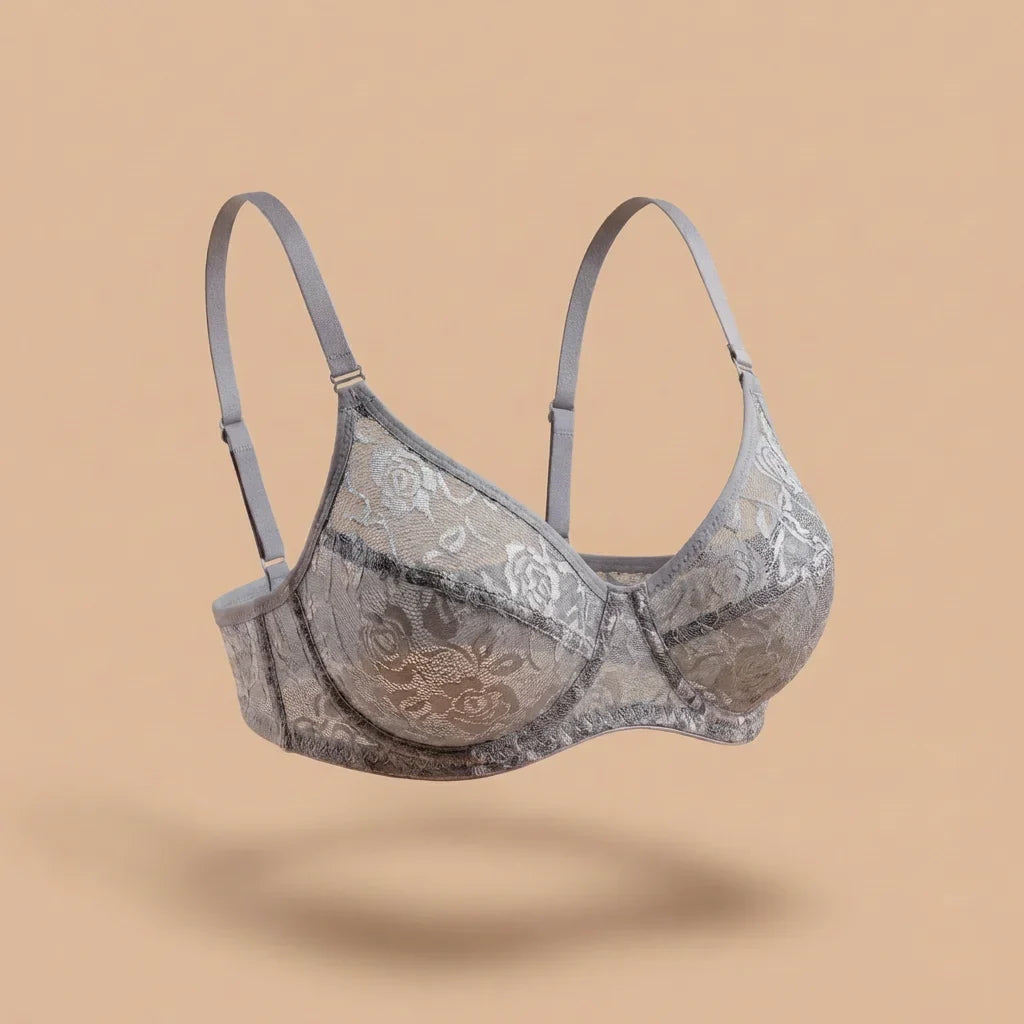 Soft Floral Lace Bra