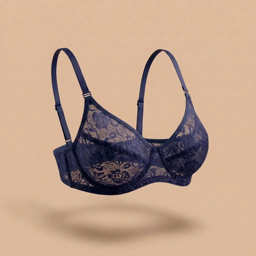 Soft Floral Lace Bra