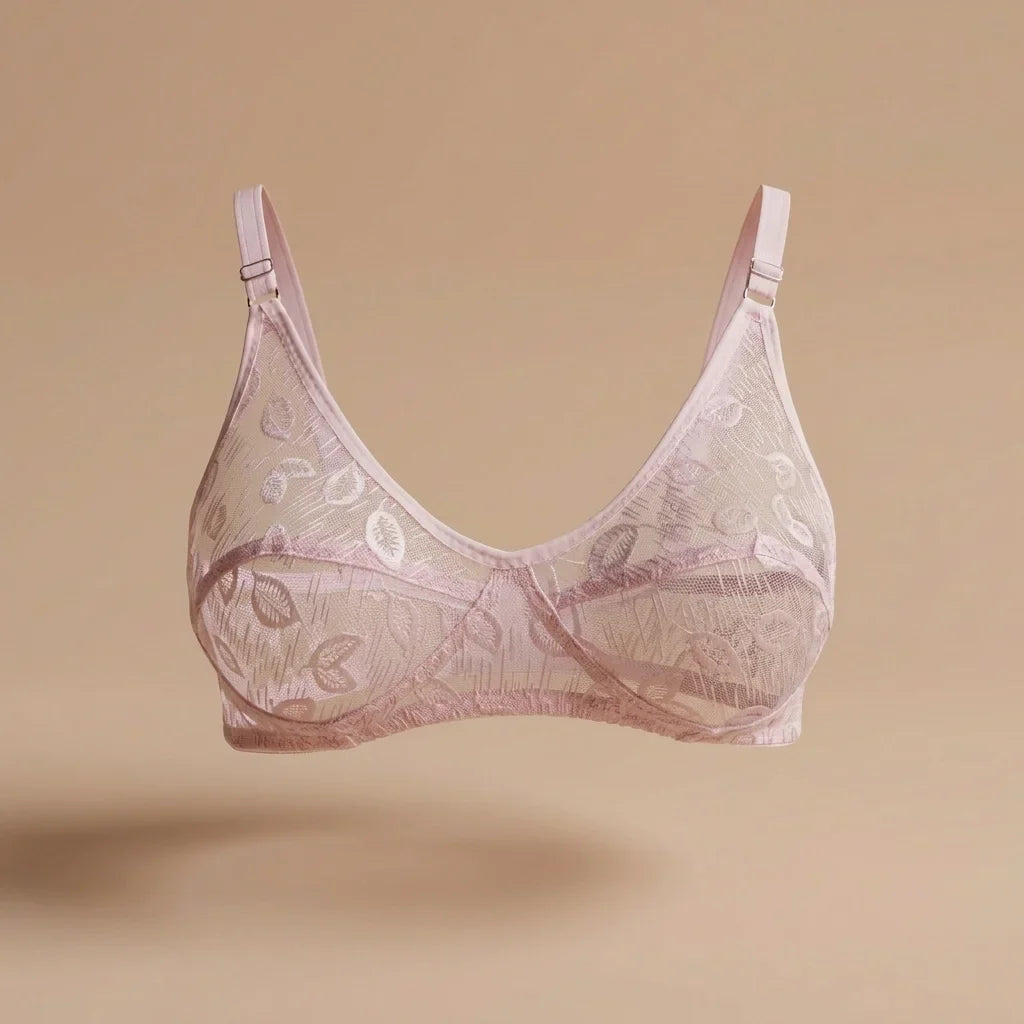 Soft Floral Lace Bra
