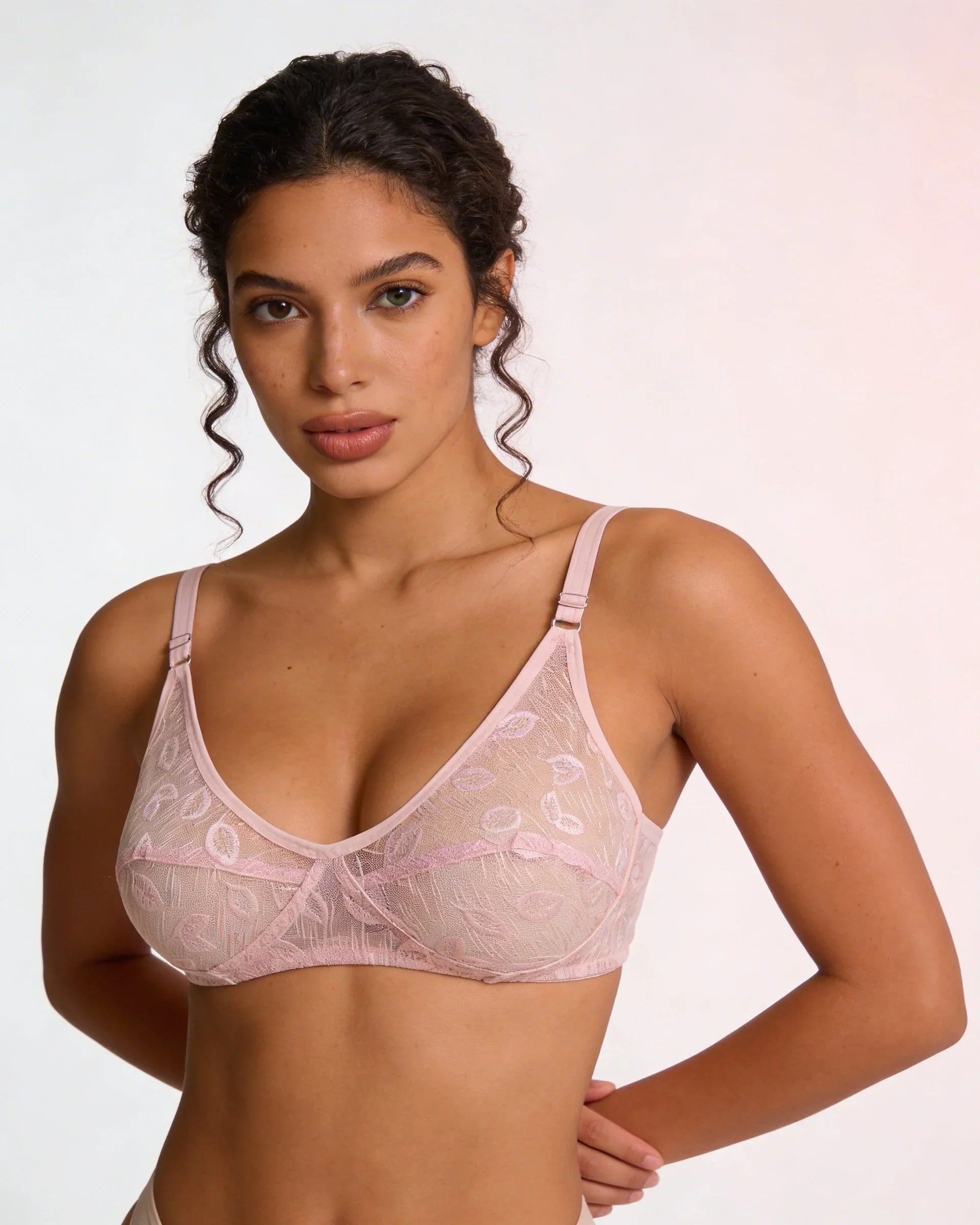 Soft Floral Lace Bra