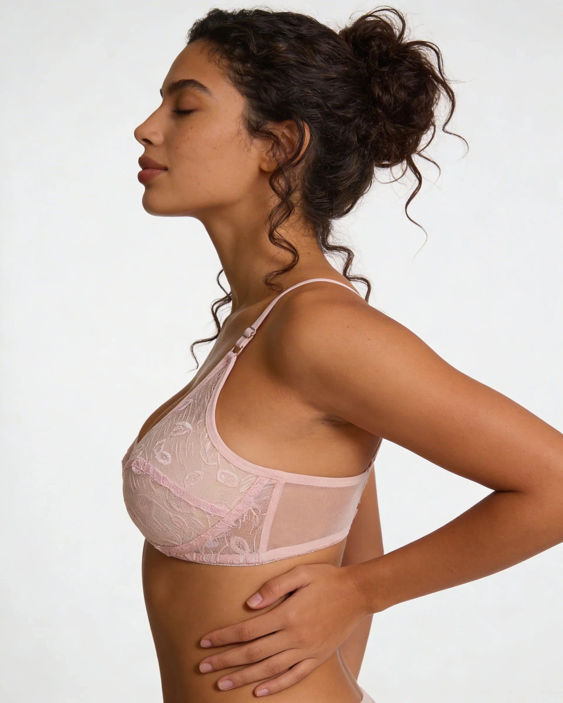 Soft Floral Lace Bra