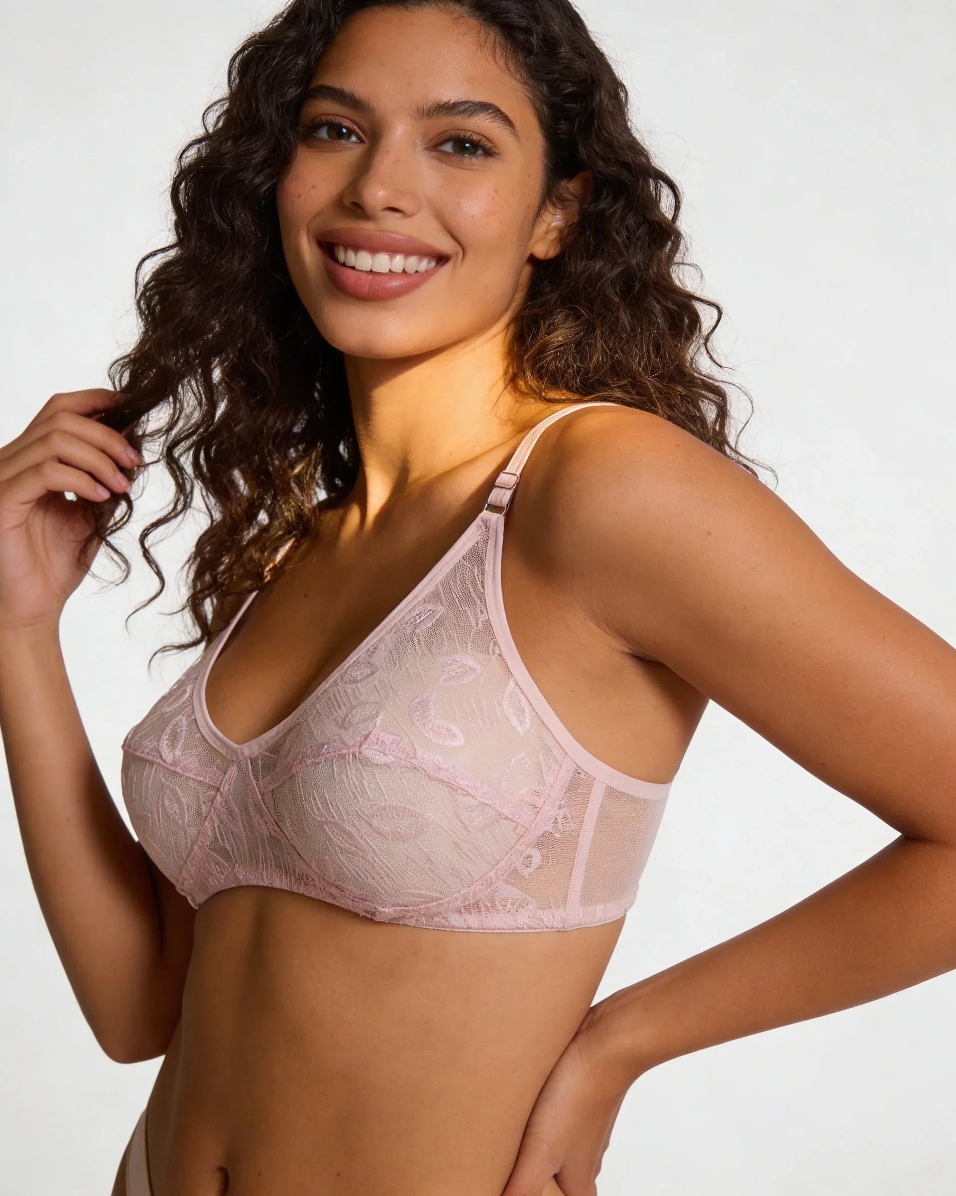 Soft Floral Lace Bra