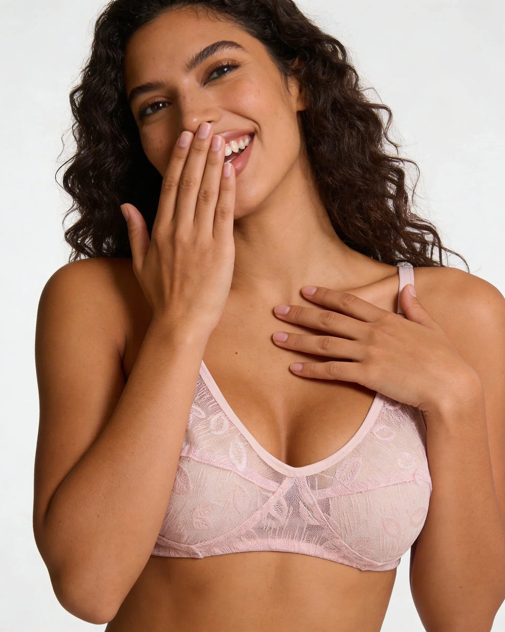 Soft Floral Lace Bra